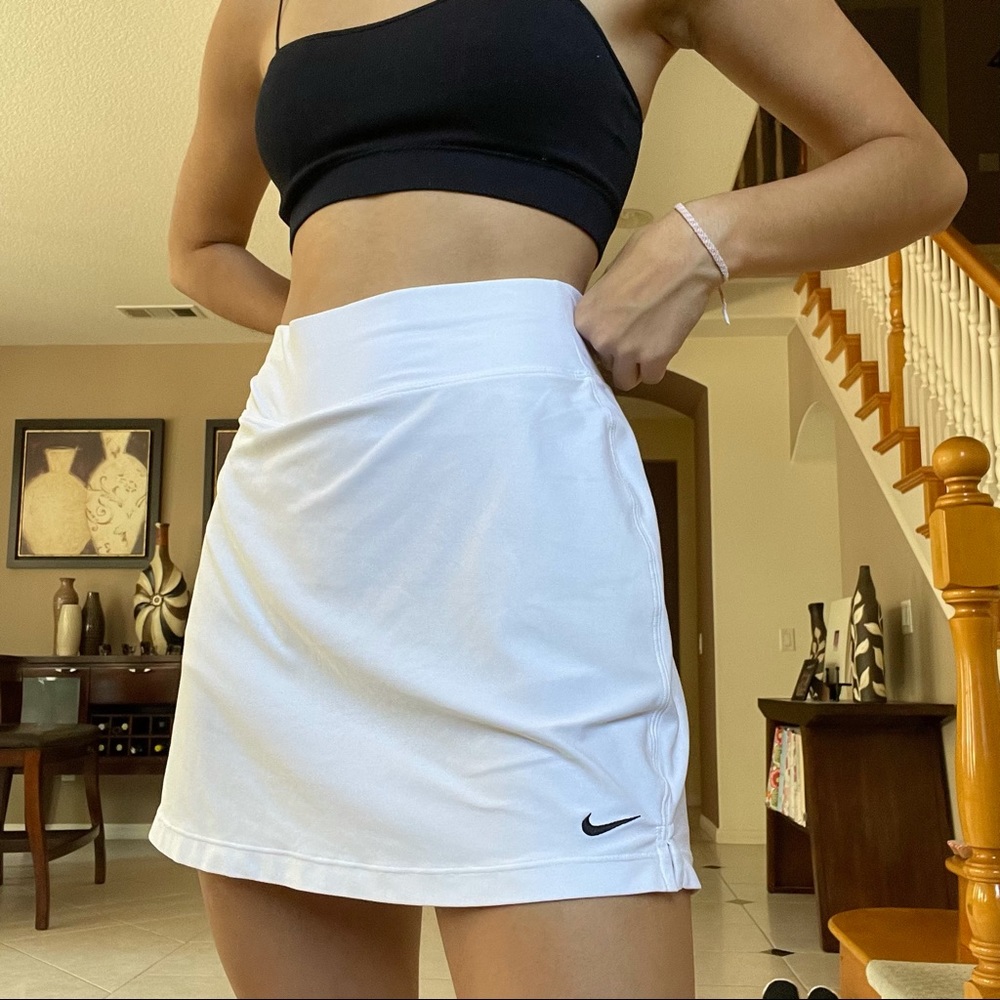 nike white tennis skirt